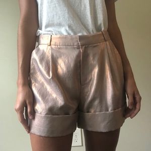 Raoul Pink Metallic Shorts